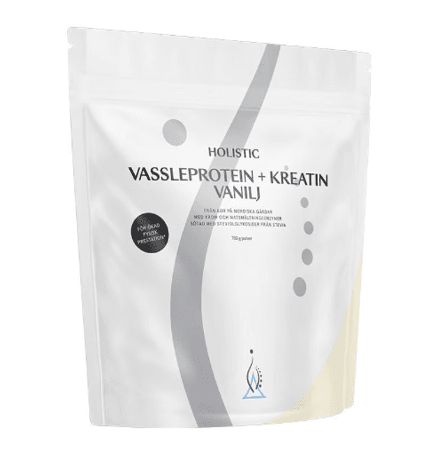 Huvudbild Vassleprotein + kreatin vanilj - 750g